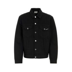 Vtmnts Men Black Denim Paris Jacket